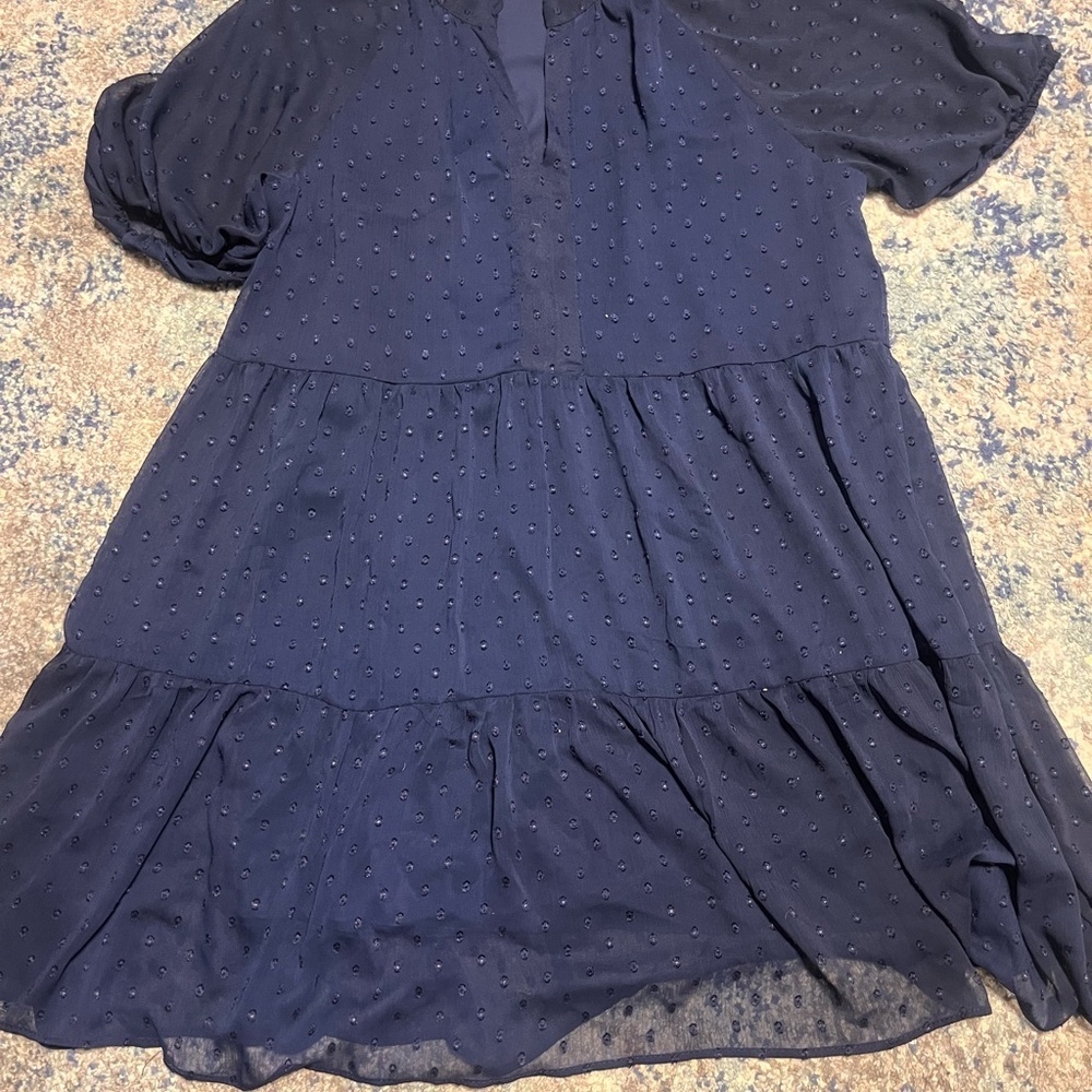 Navy Tiered Dress – Size Large